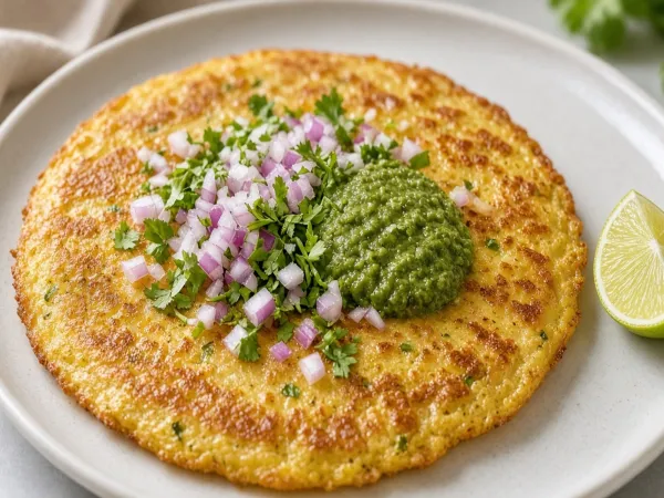 Soft Moong Dal Cheela