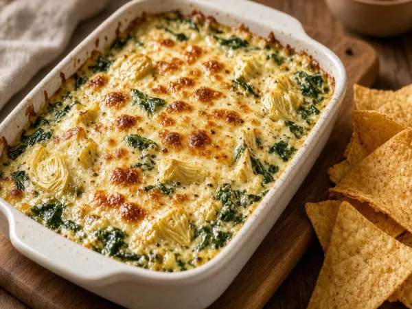 Easy Spinach Artichoke Dip