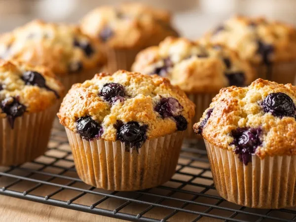 Soft Blueberry Muffins