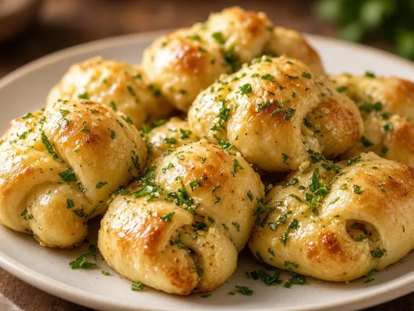 Soft Garlic Knots