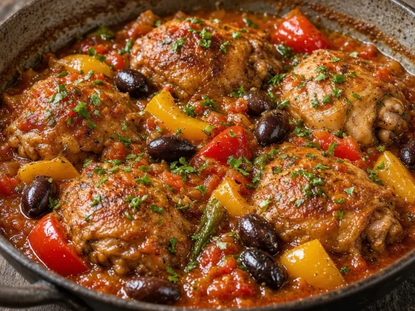 Easy Chicken Cacciatore
